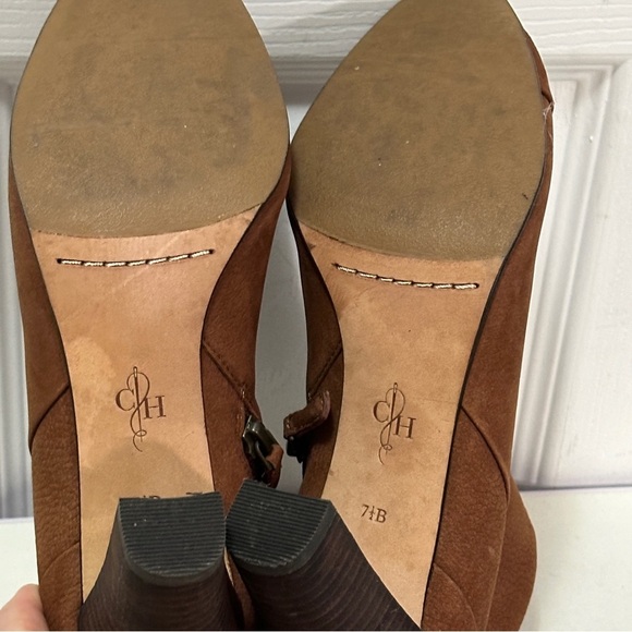 Brown Leather Ankle Boots (Sz7.5) - Picture 6 of 10